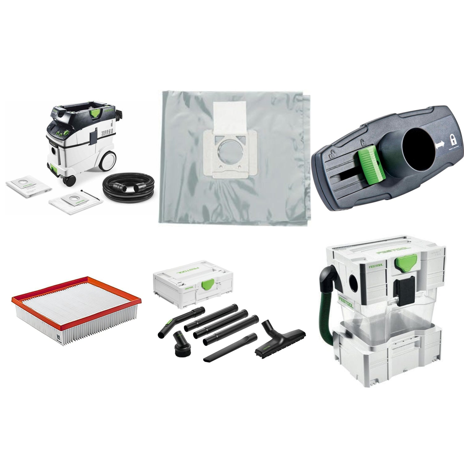 Festool CT 36 EI AC HEPA Bluetooth Dust Extractor Elite Bundle