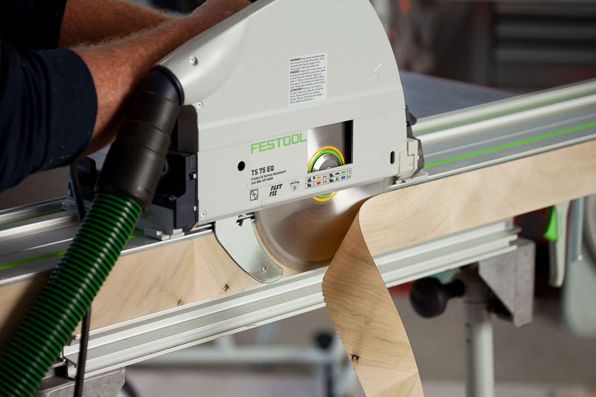 Festool 576119 TS 75 EQ Plunge Cut Track Saw w/ 75" Guide Rail & Systa ...