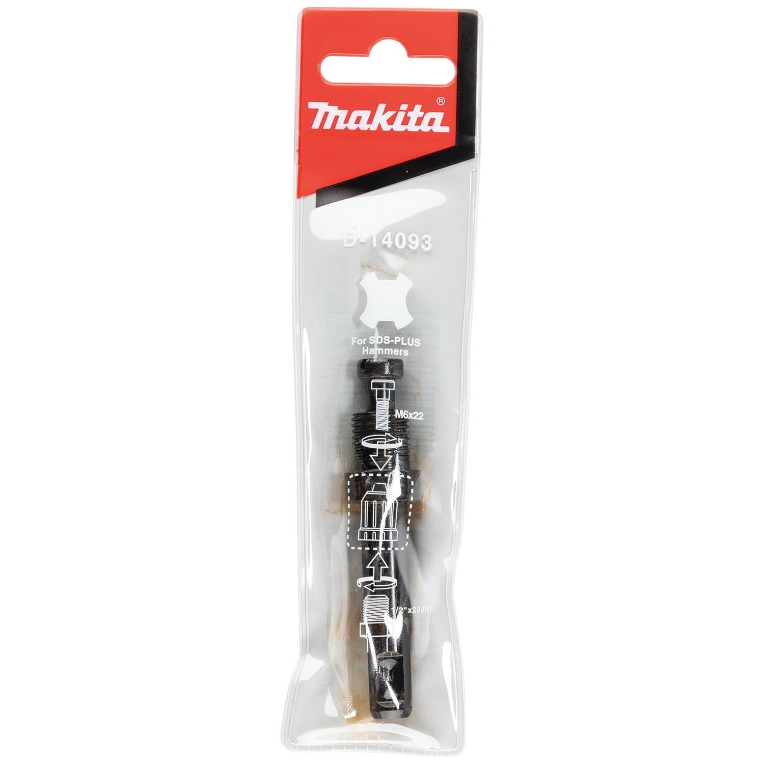 Makita D-14093 Adapter, SDS-PLUS to Drill Chuck