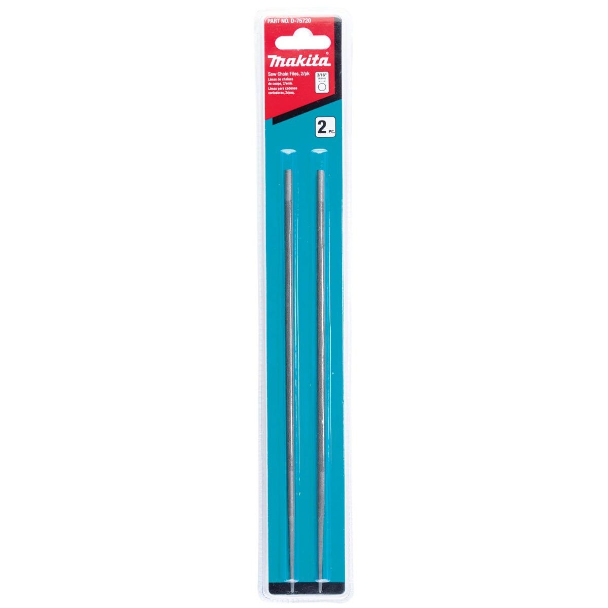 Makita D-75720 3/16" Round Saw Chain Files, 2/pk