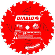 Diablo D0524X 5-3/8 in. x 24-Tooth  Framing Trim Saw Blade