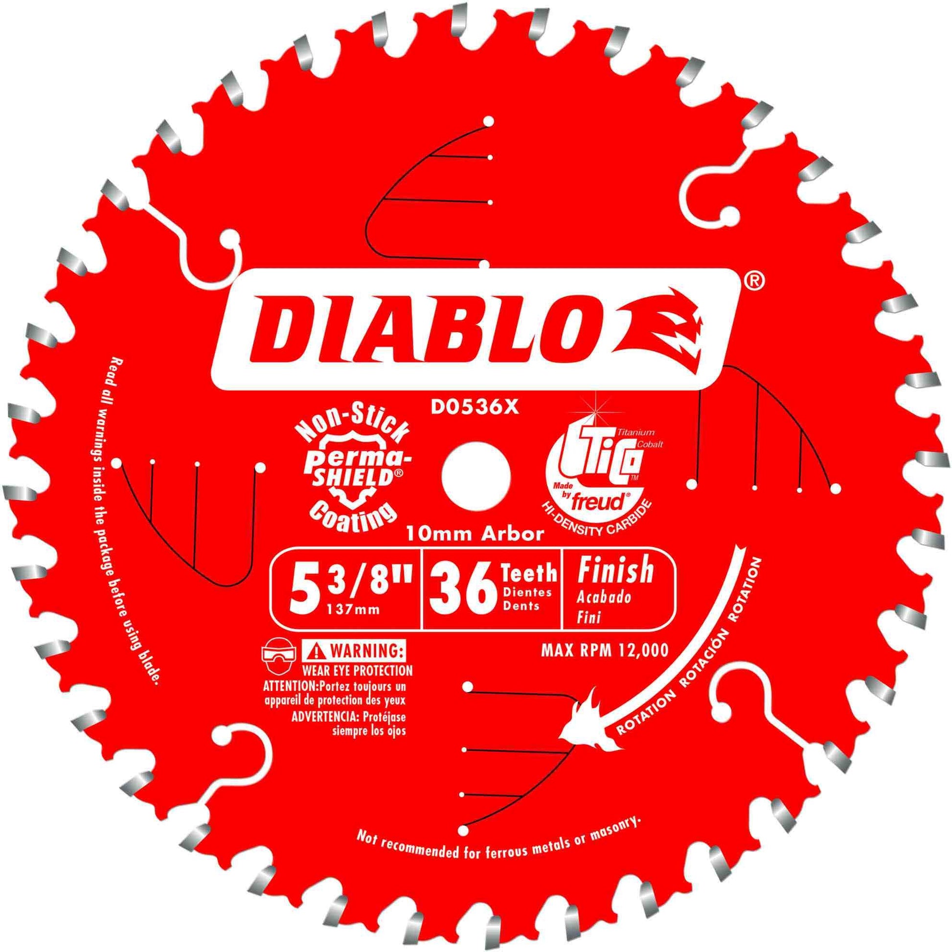 Diablo D0536X 5-3/8 in. x 36-Tooth  Finish Trim Saw Blade