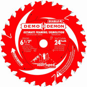 Diablo D0624DA 6-1/2 in. x 24-Tooth  Demo Demon Ultimate Framing/Demolition Saw Blade