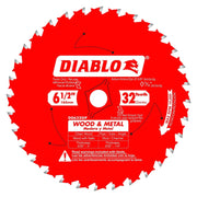 Diablo D0632GPX 6-1/2 in. x 32 Tooth Wood & Metal Carbide Saw Blade