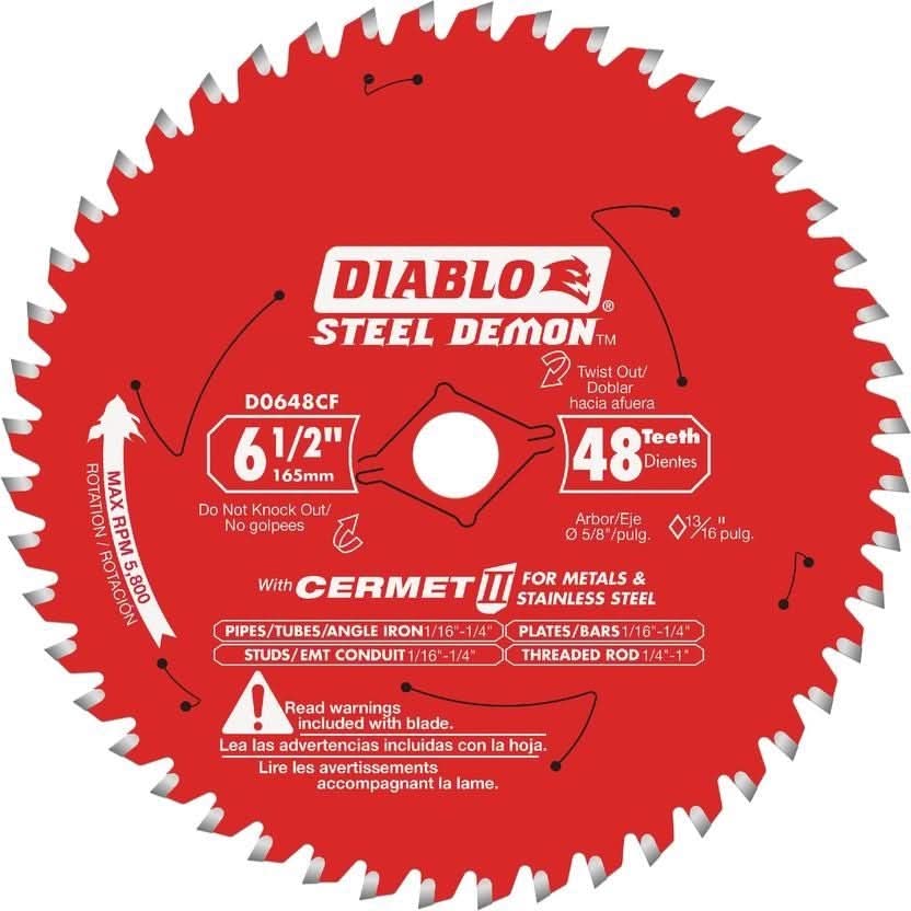 Diablo D0648CFX 6-1/2-in. Steel Demon 48T