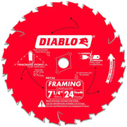 Diablo D0724X3 7-1/4 in. x 24-Tooth Framing Saw Blade, 3-Pack