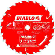 Diablo D0724X 7-1/4 in. x 24 ATB  Framing Saw Blade