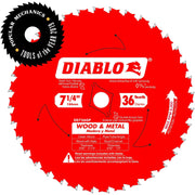 Diablo D0736GPA 7-1/4 in. x 36-Tooth  Wood & Metal Carbide Saw Blade