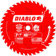 Diablo D0740X 7-1/4 in. X 40 Atb Finish Saw Blade