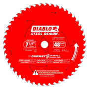 Diablo D0748CFX 7-1/4 in. x 48 Tooth Steel Demon Cermet II Saw Blade for Metals and Stainless Steel