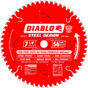 Diablo D0756F 7-1/4 in. x 56-Tooth  Steel Demon Metal Cutting Saw Blade