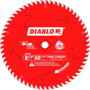 Diablo D0860X 8-1/4 in. x 60 Tooth Fine Finish Saw Blade for Wood
