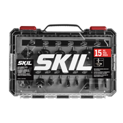 SKIL RTB7501 15 Pc. Carbide-Tipped Router Bit Set