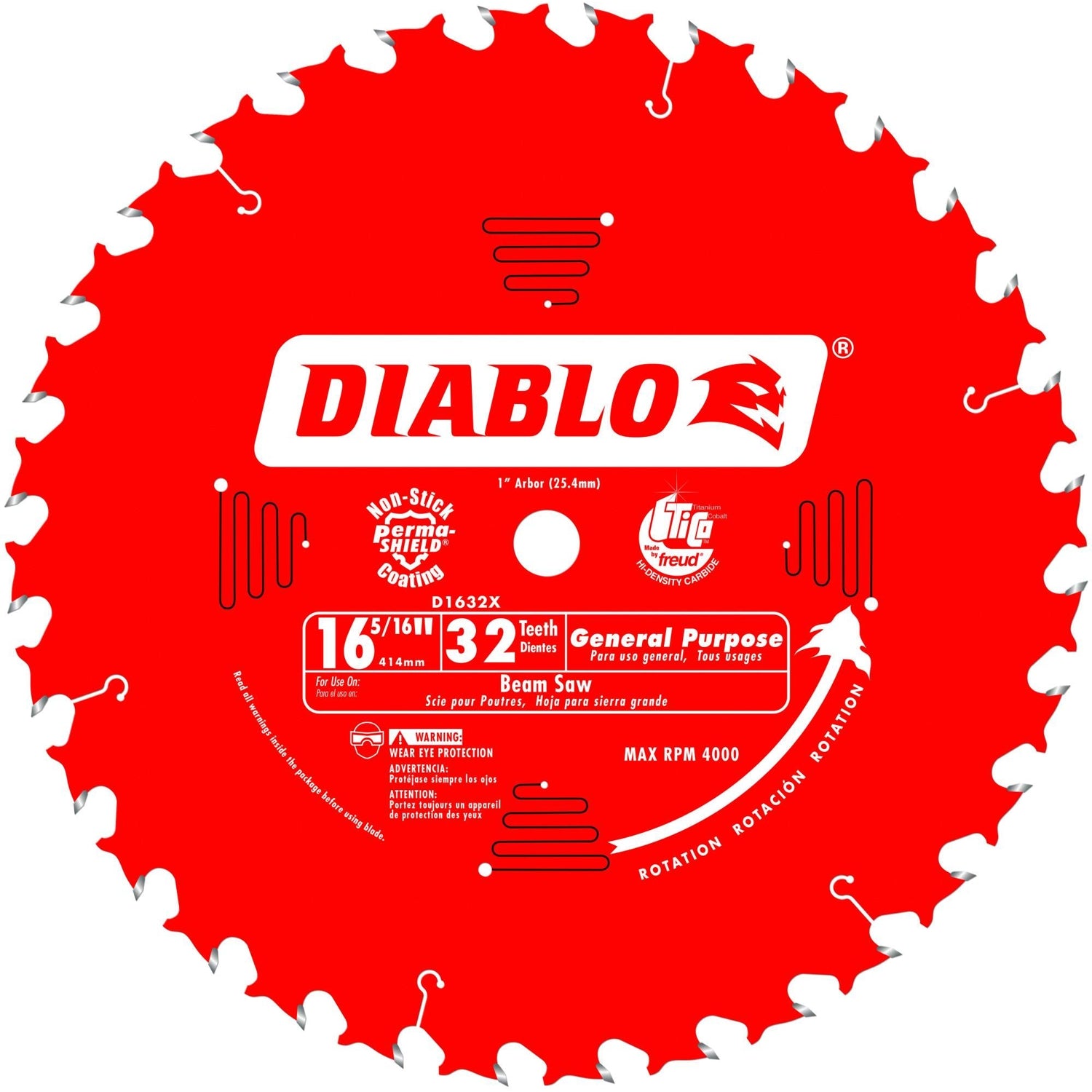 Diablo D1632X 16-5/16 in. x 32-Tooth  General Purpose Saw Blade
