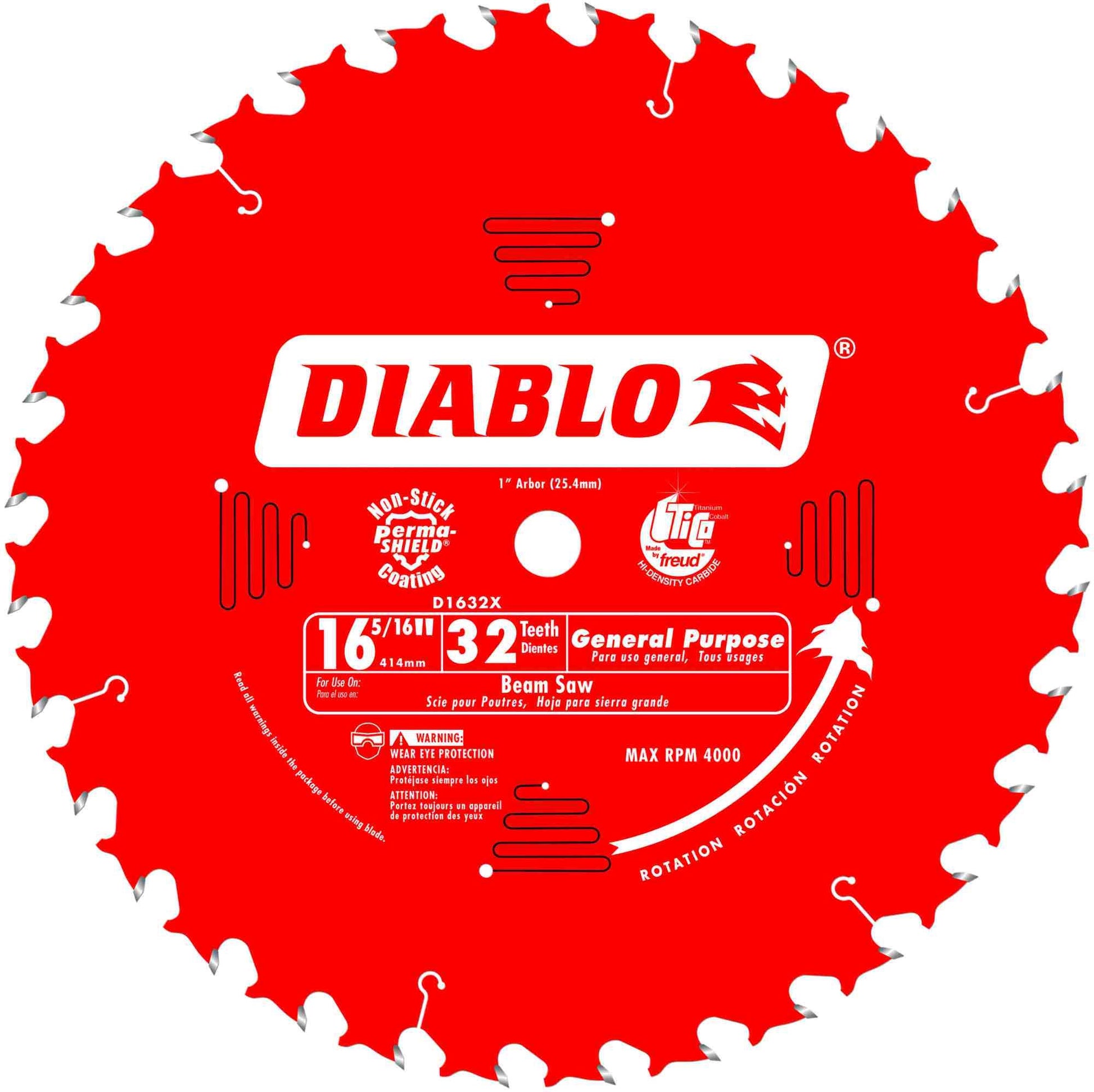 Diablo D1632X 16-5/16 in. x 32-Tooth  General Purpose Saw Blade