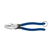 Klein Tools D213-9NETT Pliers, High-Leverage Side Cutters, Tether Ring