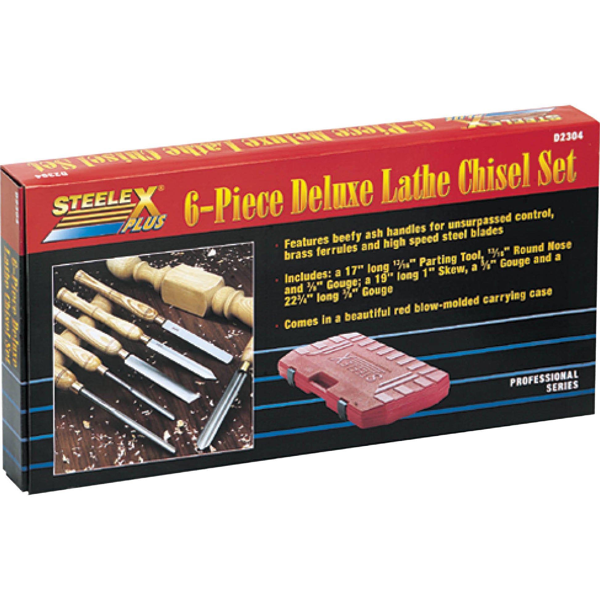 Shop Fox D2304 6 pc. Deluxe HSS Lathe Chisel Set