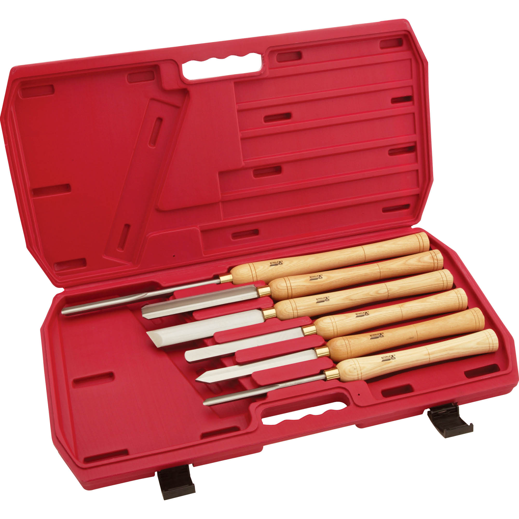Shop Fox D2304 6 pc. Deluxe HSS Lathe Chisel Set