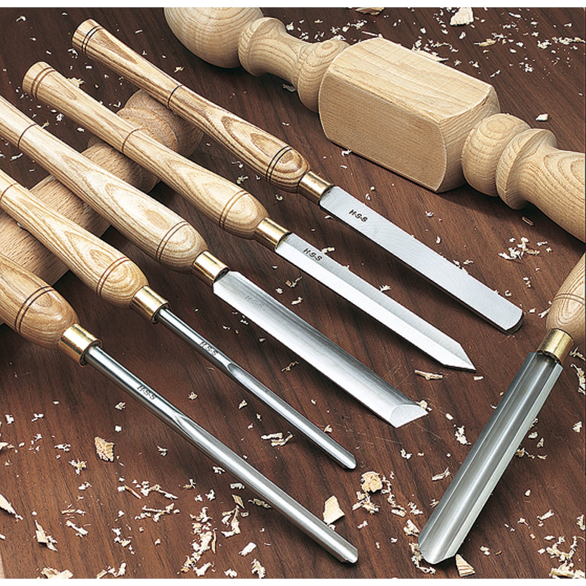 Shop Fox D2304 6 pc. Deluxe HSS Lathe Chisel Set