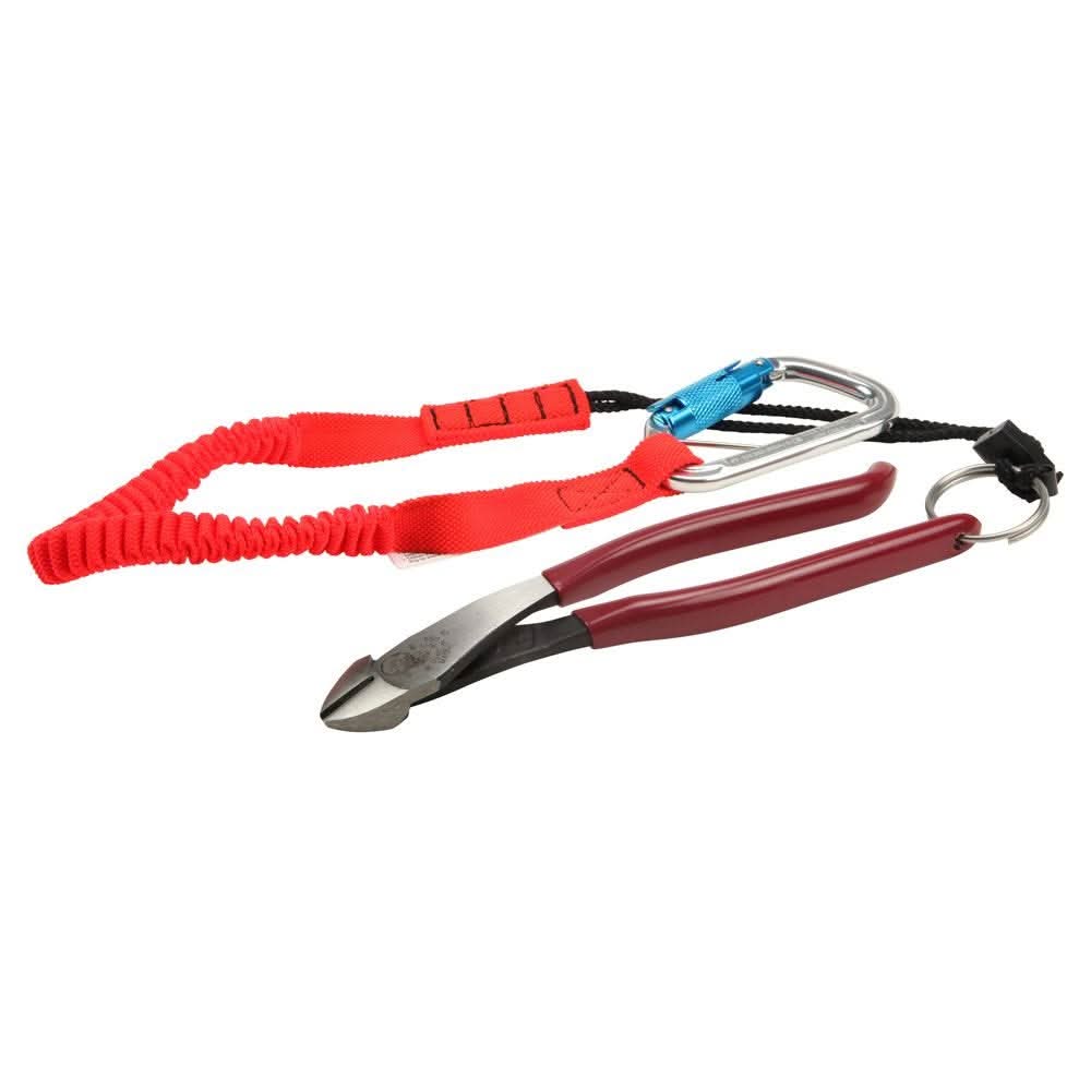 Klein Tools D248-9STT Ironworker's Diagonal Cutting Pliers, with Tether Ring, 8-Inch