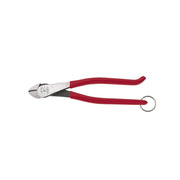 Klein Tools D248-9STT Ironworker's Diagonal Cutting Pliers, with Tether Ring, 8-Inch