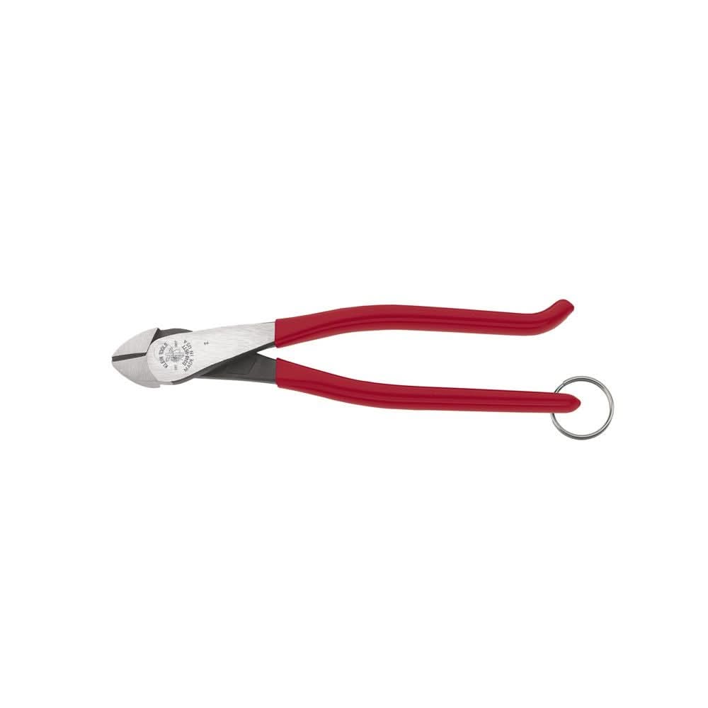 Klein Tools D248-9STT Ironworker's Diagonal Cutting Pliers, with Tether Ring, 8-Inch