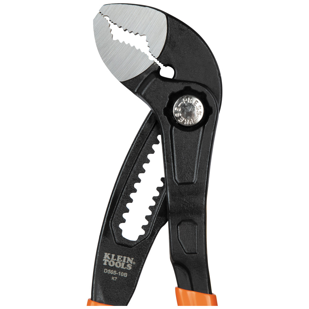 Klein Klaw 10-in. pump pliers angled view
