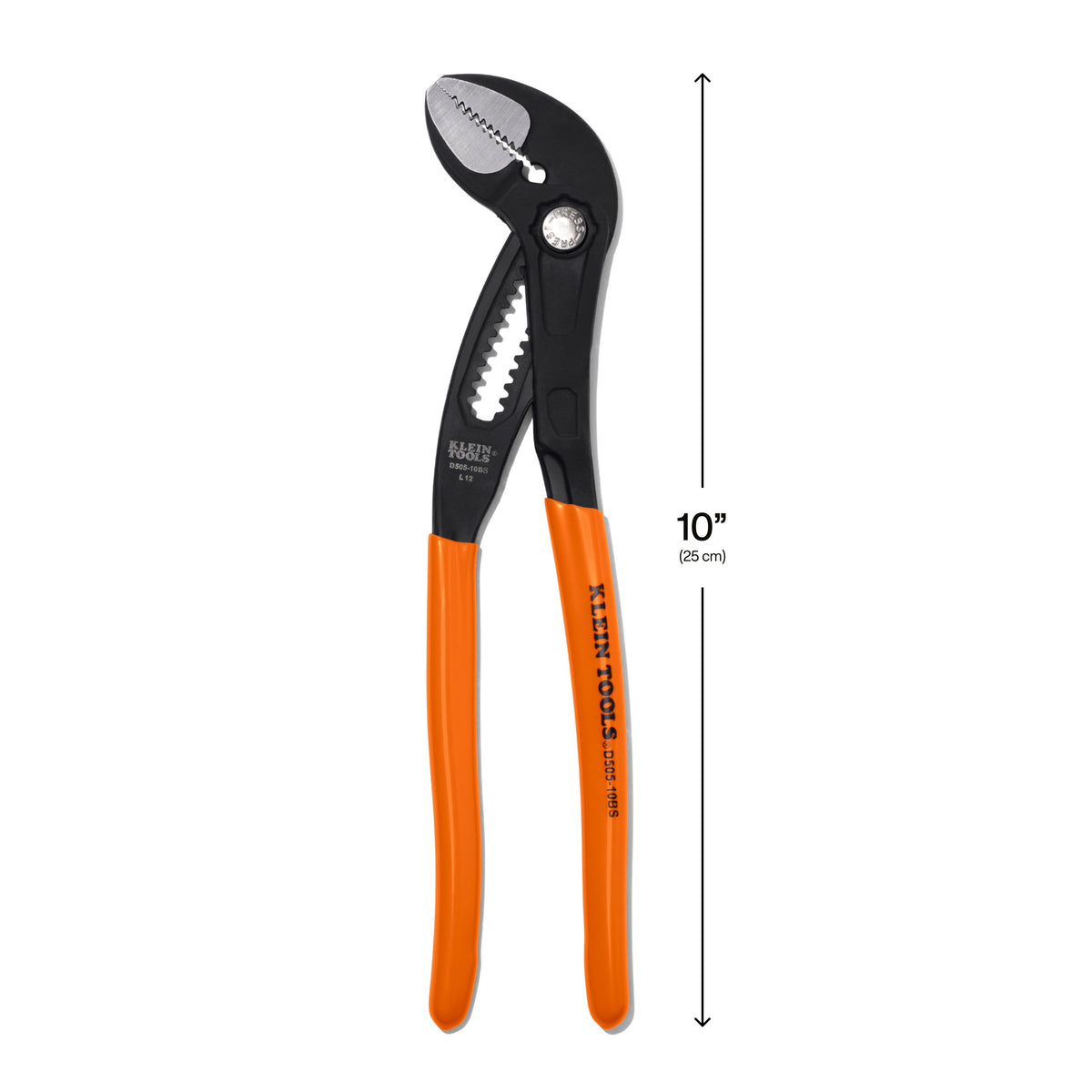 Klein Tools D50510BS 10-inch pump pliers 13 jaw positions and 2-1/8 inch jaw capacity