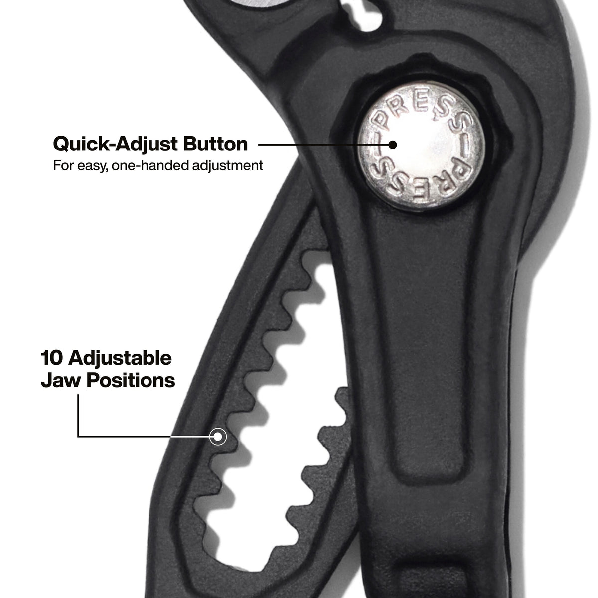 Klein Tools D5057BS compact narrow pump pliers in a tight work area