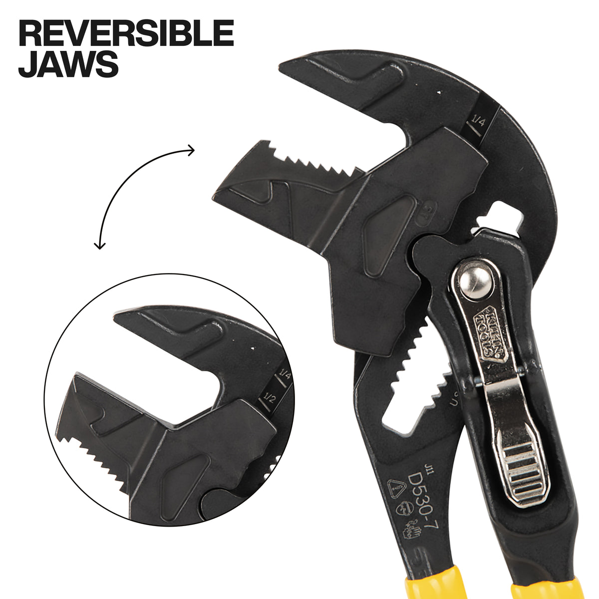 Klein plier wrench set handle adjustment