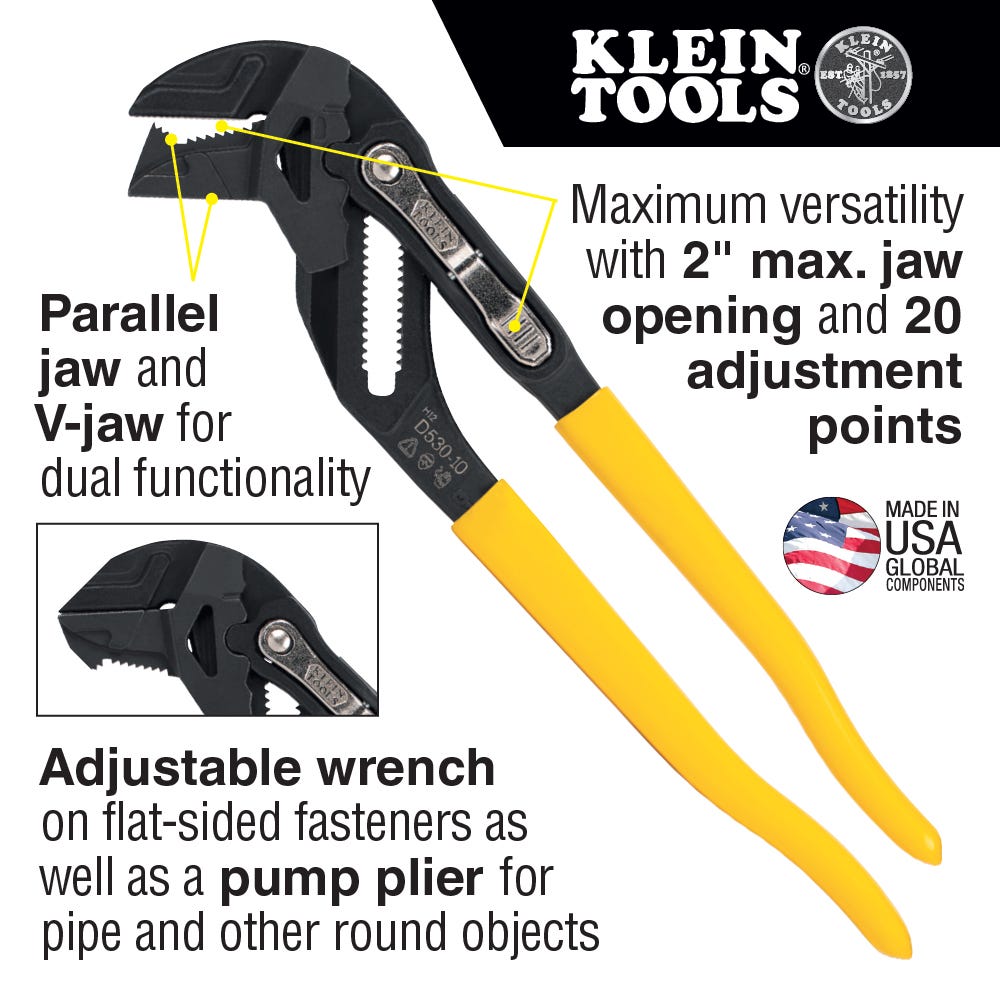 Klein Tools D53010 10 in. Plier Wrench