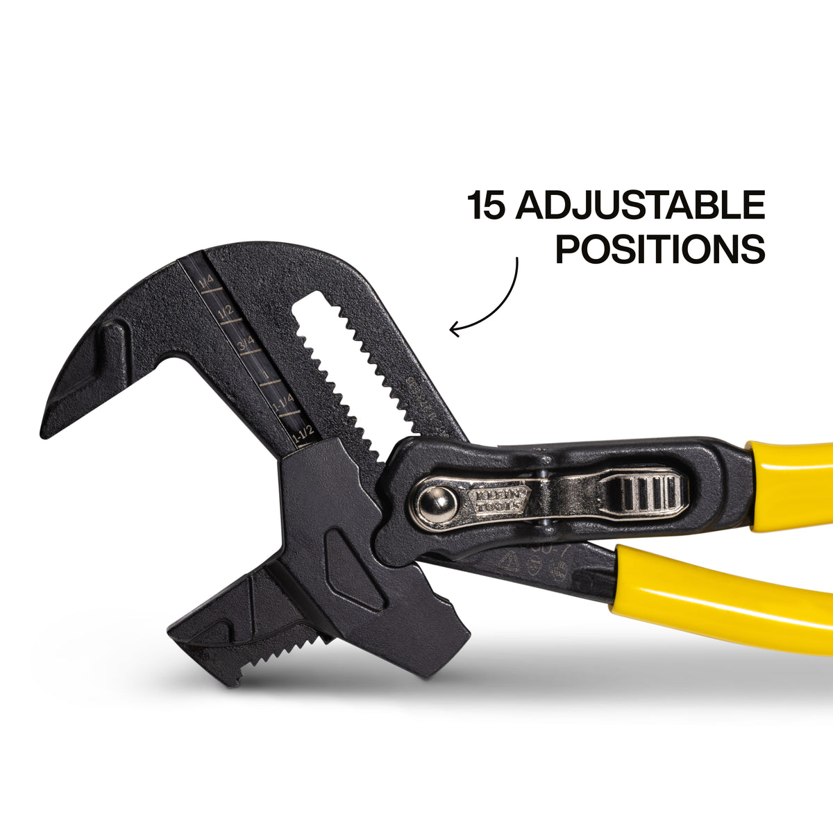 Klein plier wrench handle-lever adjustment