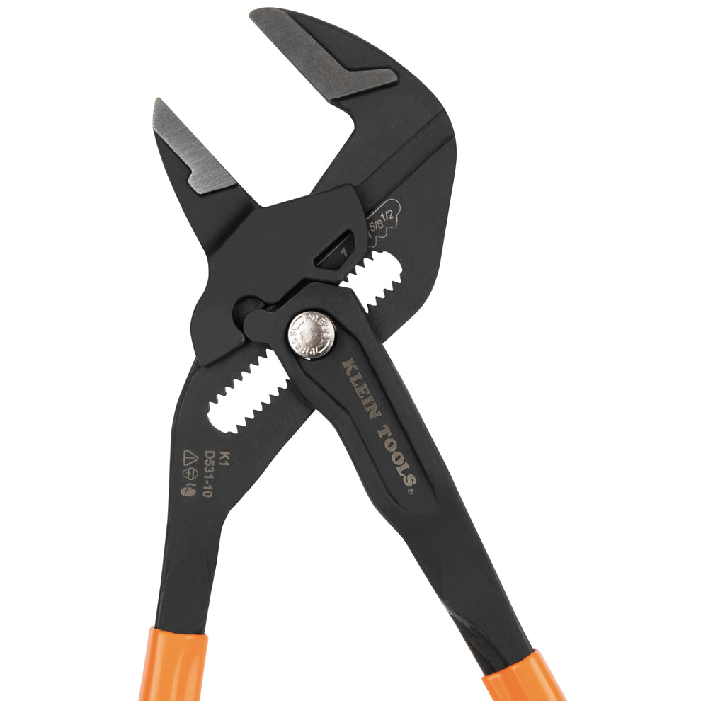 Klein compact plier wrench angled view