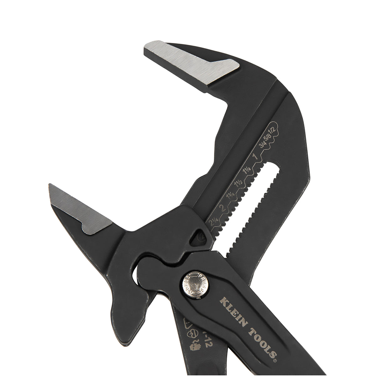 Klein compact plier wrench angled view