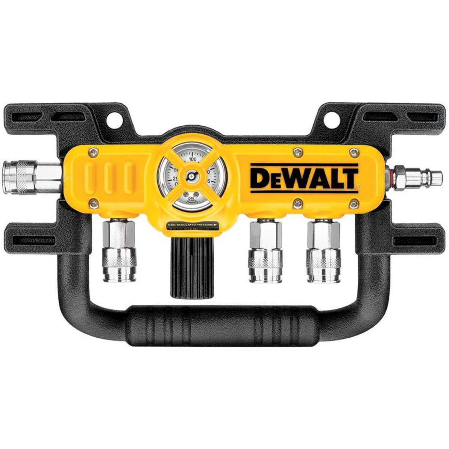 DeWalt D55040 Heavy-Duty Quadraport Air Line Splitter with Regulator