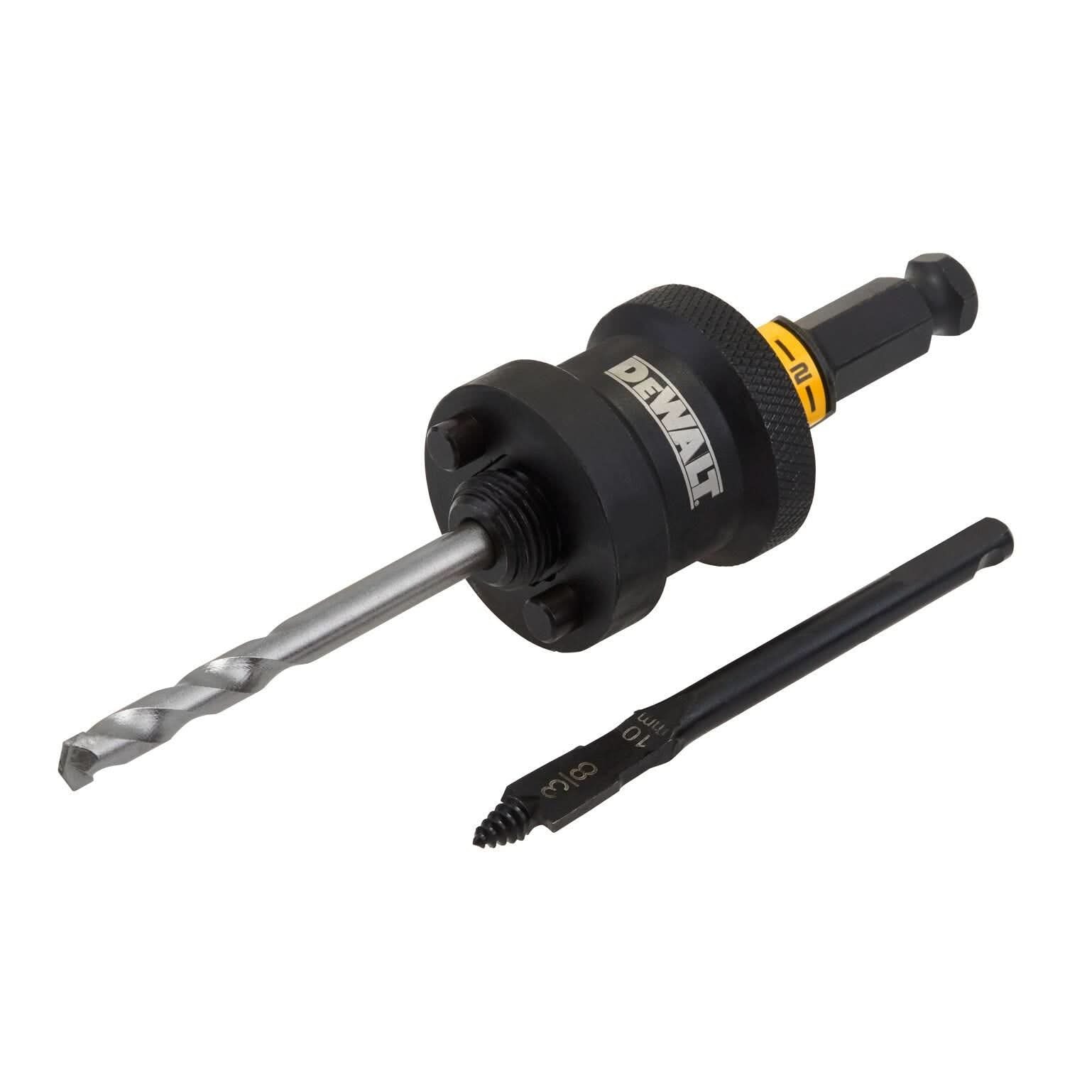 DeWalt DAH9912CPBM 1-1/4 in. - 6-1/4 in. RAPID LOAD Quick Change Hole Saw Arbor, 1/2 in. Shank