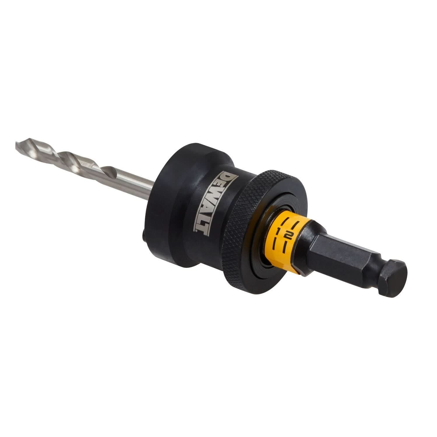 DeWalt DAH9912PBM 1-1/4 in. - 6 in. RAPID LOAD Quick Change Hole Saw Arbor, 1/2 in. Shank