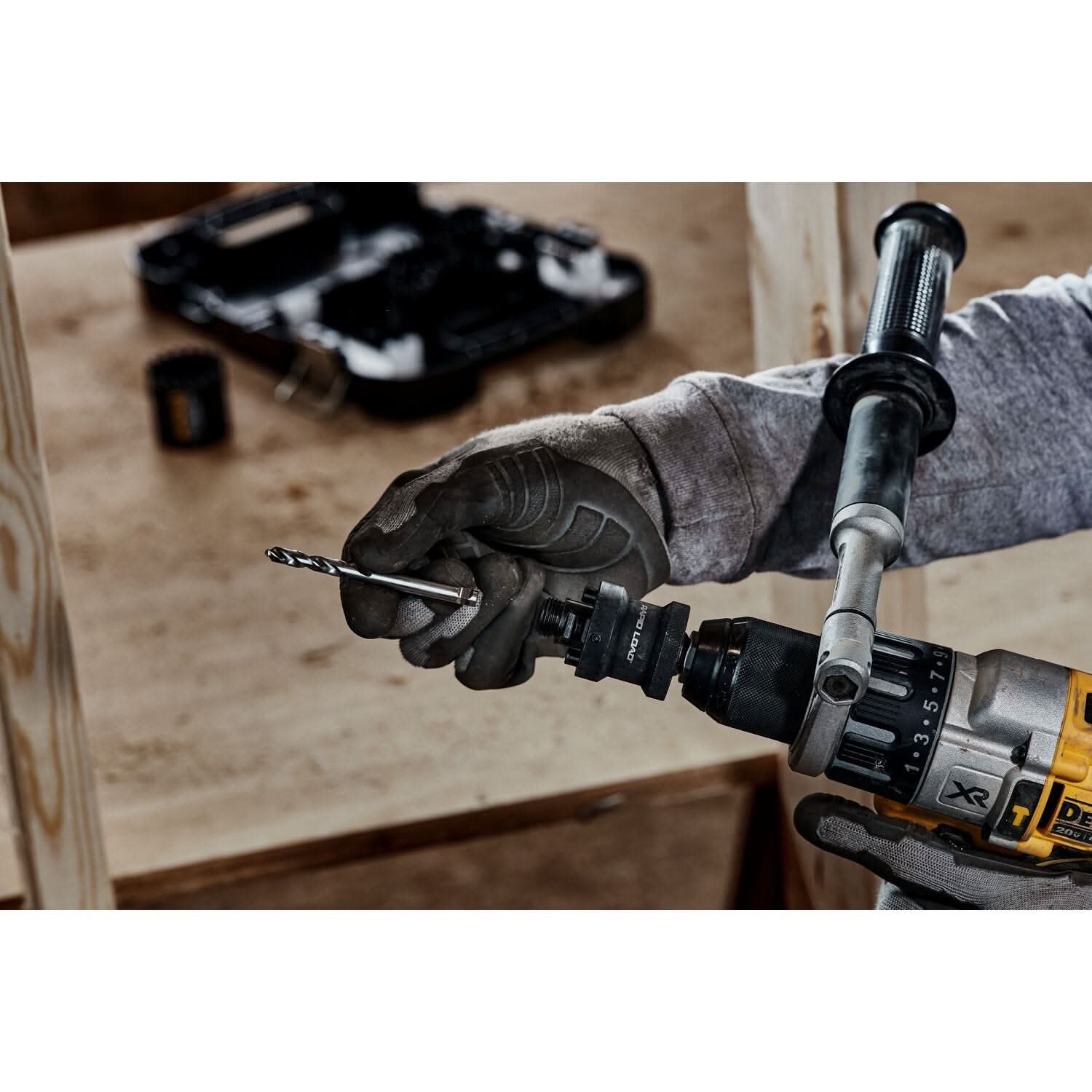 DeWalt DAH9912PBM 1-1/4 in. - 6 in. RAPID LOAD Quick Change Hole Saw Arbor, 1/2 in. Shank