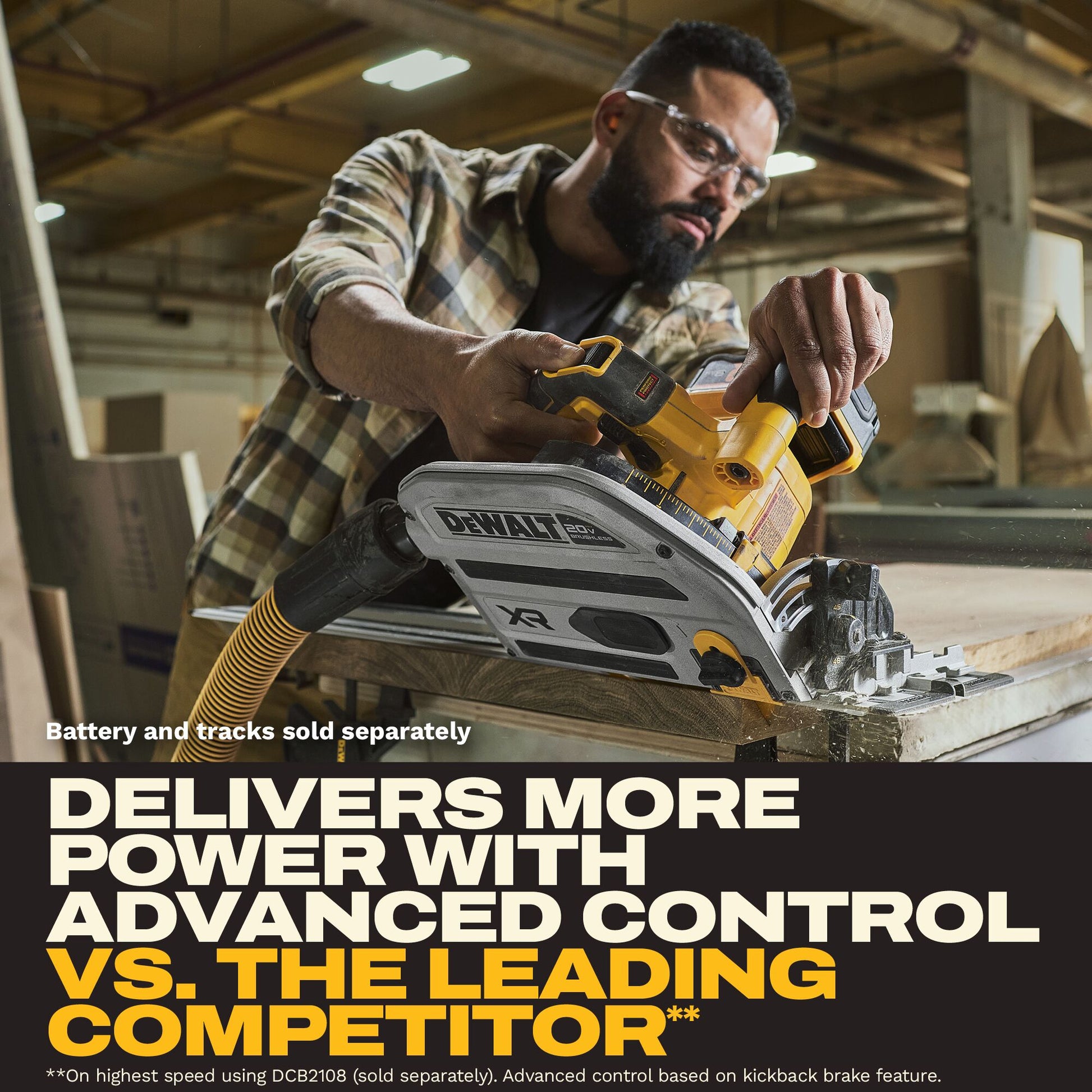 DEWALT 20V XR 6-1/2-in Track Saw (Tool-Only)