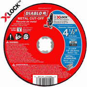 Diablo DBX045045101F 4-1/2 in.Thin Kerf Metal Cut-Off Disc for X-Lock and All Grinders (25-Pack)