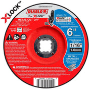 Diablo DBX060063101F 6 in. Type 1/41 Metal Cut-Off Disc for X-Lock and All Grinders