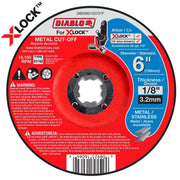 Diablo DBX060125701F 6 in. Type 27/42 Metal Cut-Off Disc for X-Lock and All Grinders