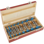 Shop Fox DC1917 16 pc. Carbide Forstner Bit Set, 1/4" - 2-1/8"