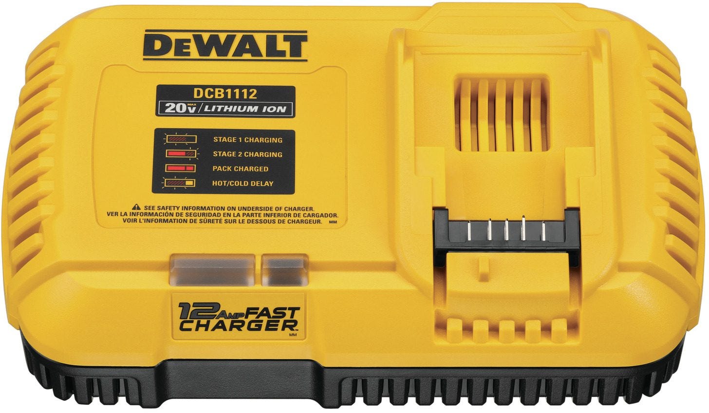 DeWalt DCB1112 12-Amp Fast Charger for 20V/FlexVOLT Batteries