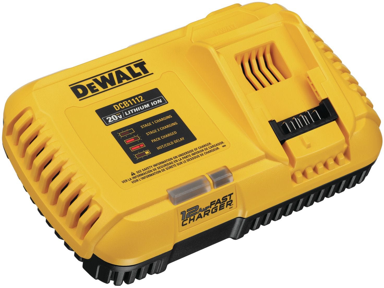 DeWalt DCB1112 12-Amp Fast Charger for 20V/FlexVOLT Batteries