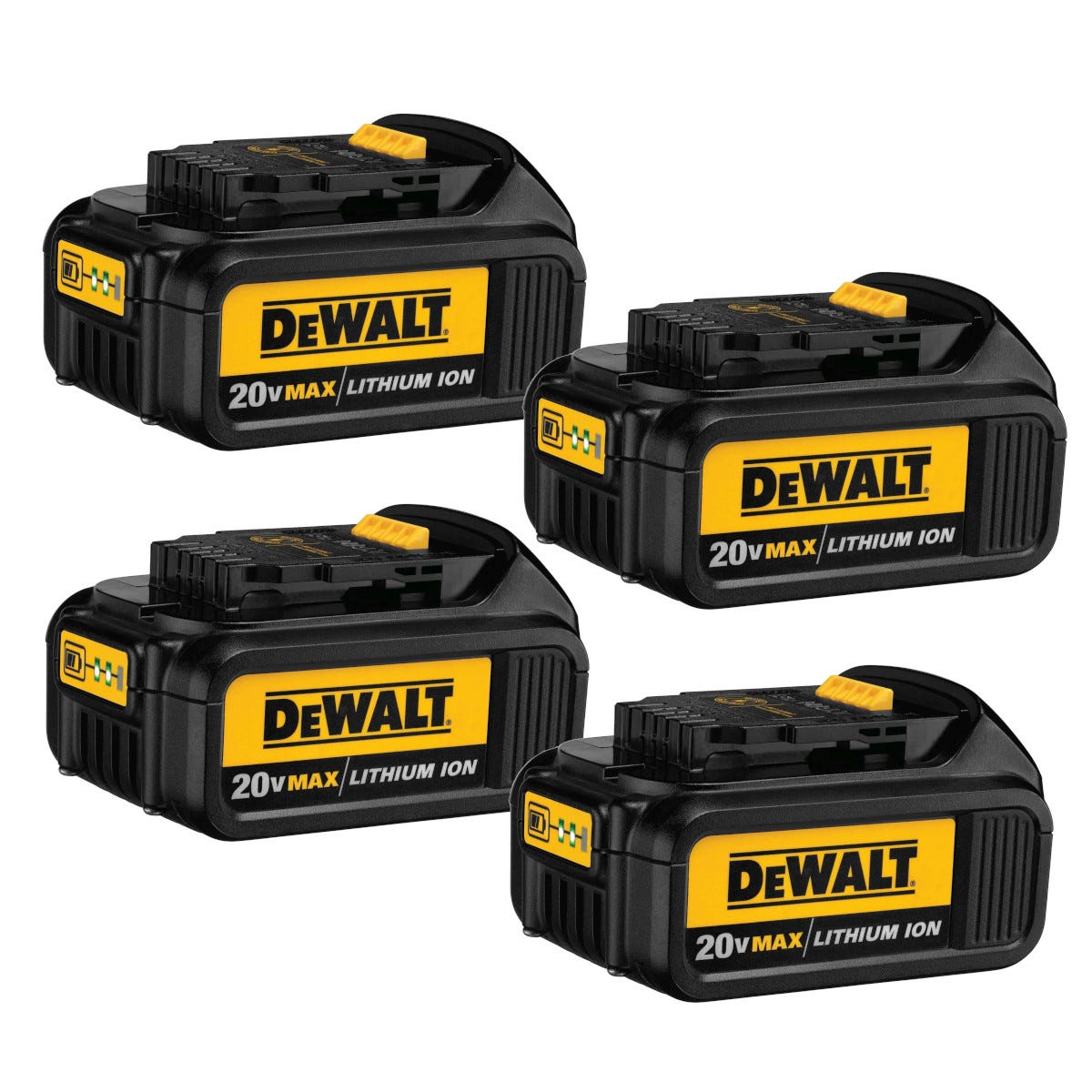 DeWalt DCB200-4 20V MAX 3.0Ah Battery (4-Pack)