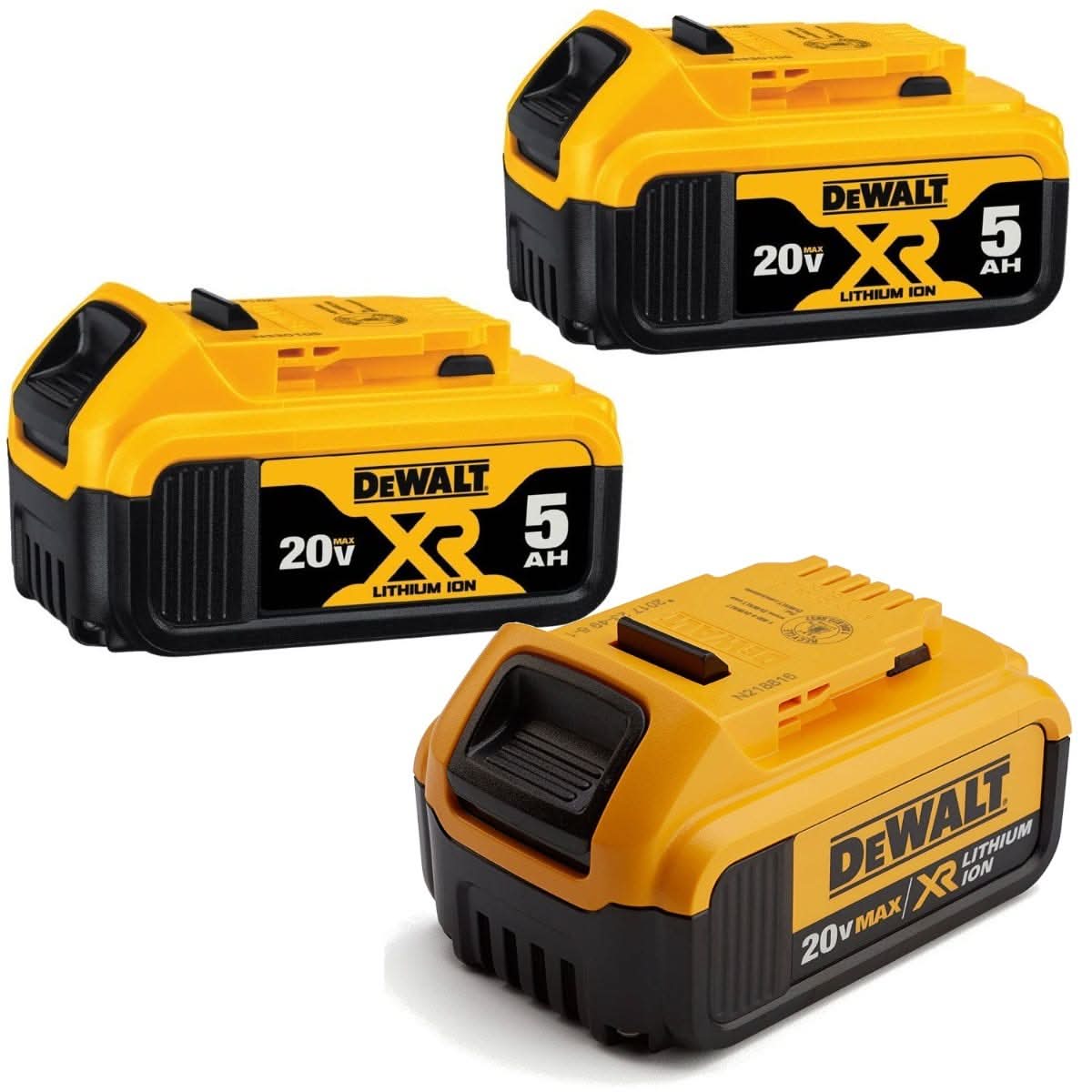 DeWalt 20V MAX Premium XR 4.0Ah Battery with 5.0Ah Battery 2-Pack