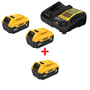 DeWalt 20V MAX 5.0Ah 3-Battery & Charger Starter Kit