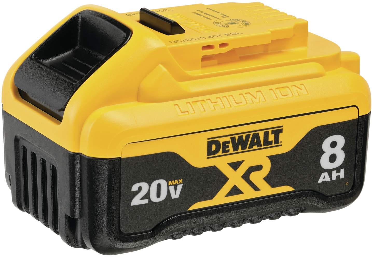 DeWalt DCB208-2 20V Max 8.0Ah Lithium Ion Battery, 2-Pack