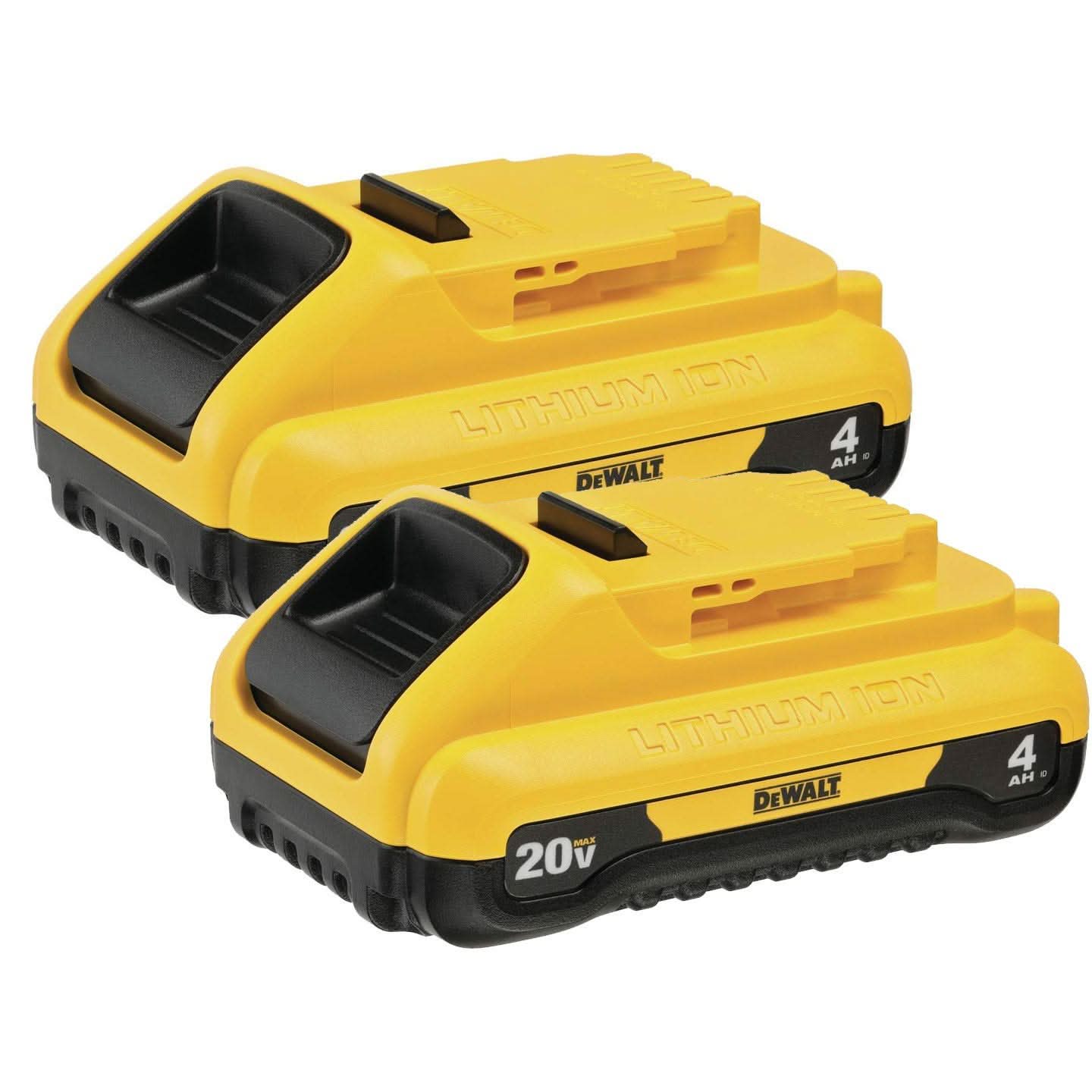 DeWalt 20V MAX 4.0Ah Compact Battery 2-Pack with 20V MAX XR Brushless Top-Handle Jigsaw